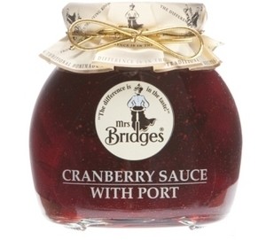 Mrs. Bridges cranberry saus met port