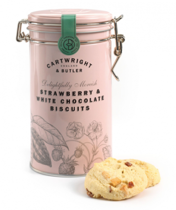 Aardbei witte chocolade koekjes