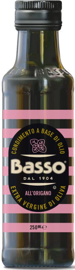 Basso extra vierge olijfolie allorigano