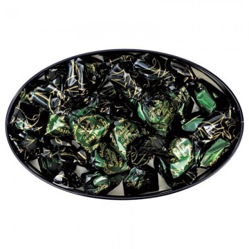 Black oval tin mint choc candies 2