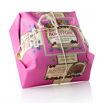 Chiostro panettone amarena  cioccolato