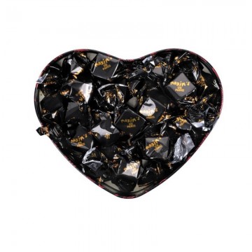 Coeur noir chocolat noir amandes et miel 2
