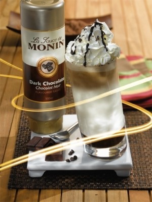 Monin Dark chocolate topping