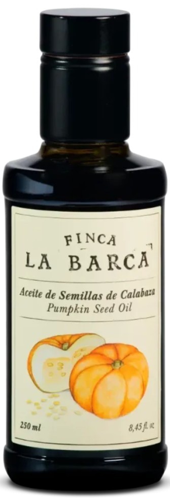 Finca la barca pumpkin seed oil glass bottle 250 ml