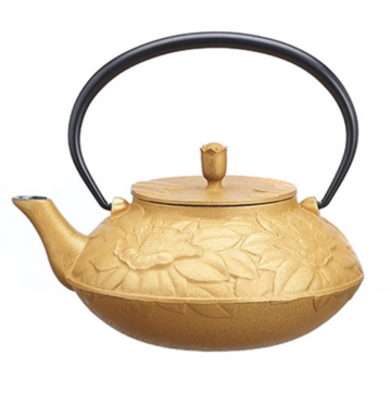 Gietijzeren gouden theepot