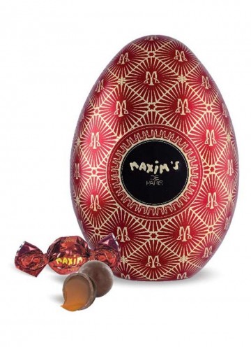 Maxim s de paris maxim s red egg ei met chocolade truffelballetjes 100 gram 1