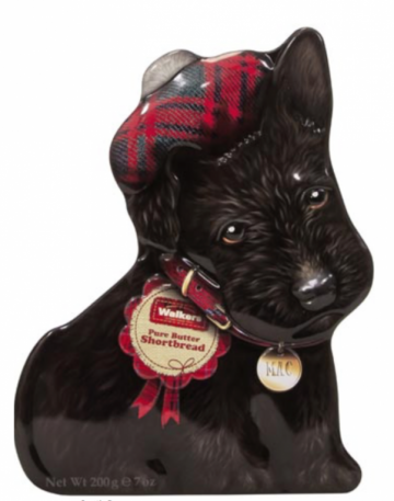 Walkers Scottie Dog blik met shortbread