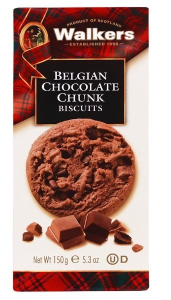 Walkers belgian chocolate chunk biscuits